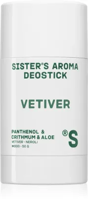 Дезодорант-стик Sister's Aroma Vetiver Deostick с алоэ вера и пантенолом, 50 г