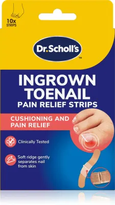 Пластырь для вросшего ногтя Scholl Dr. Scholl's Ingrown Toenail Pain Relief Strips, 10 шт