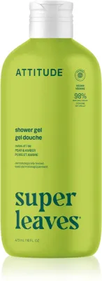 Гель для душа Attitude Super Leaves Olive увлажняющий, для нормальной кожи, 473 мл