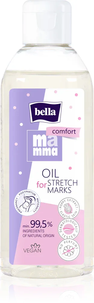 Масло для тела BELLA Mamma Comfort Oil for Stretch Marks от растяжек, для всех типов кожи, 150 мл
