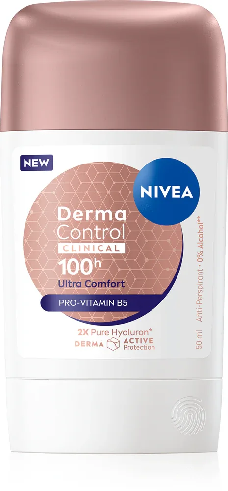 Антиперспирант NIVEA Derma Control Clinical Ultra Comfort длительная защита, не раздражает кожу, 50 мл