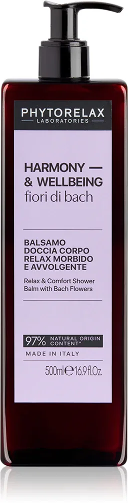 Крем для душа Phytorelax Laboratories Fiori di Bach увлажняющий, питательный, 500 мл