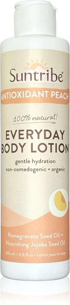 Молочко для тела Suntribe Everyday Body Lotion Antioxidant Peach увлажняющее, с антиоксидантами, 200 мл
