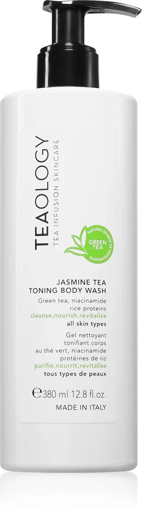 Гель для душа Teaology Jasmine Tea Body Wash с алоэ и ниацинамидом, 380 мл