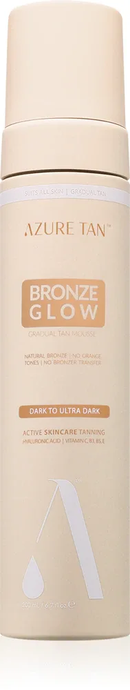 Мусс-автозагар для тела Azure Tan Bronze Glow увлажняющий, для всех типов кожи, 200 мл