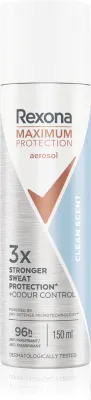 Антиперспирант-спрей Rexona Maximum Protection Clean Scent с удобным нанесением, 150 мл