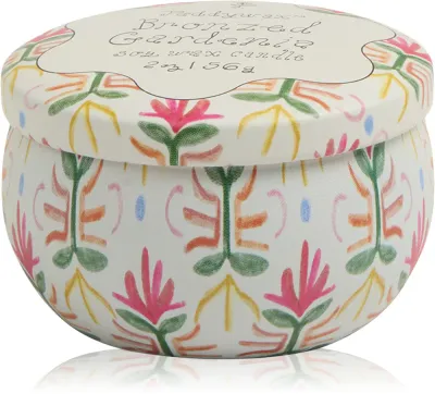 Ароматическая свеча Paddywax Tulip Bronzed Gardenia, весенний и летний аромат, с соевым воском, 56 г
