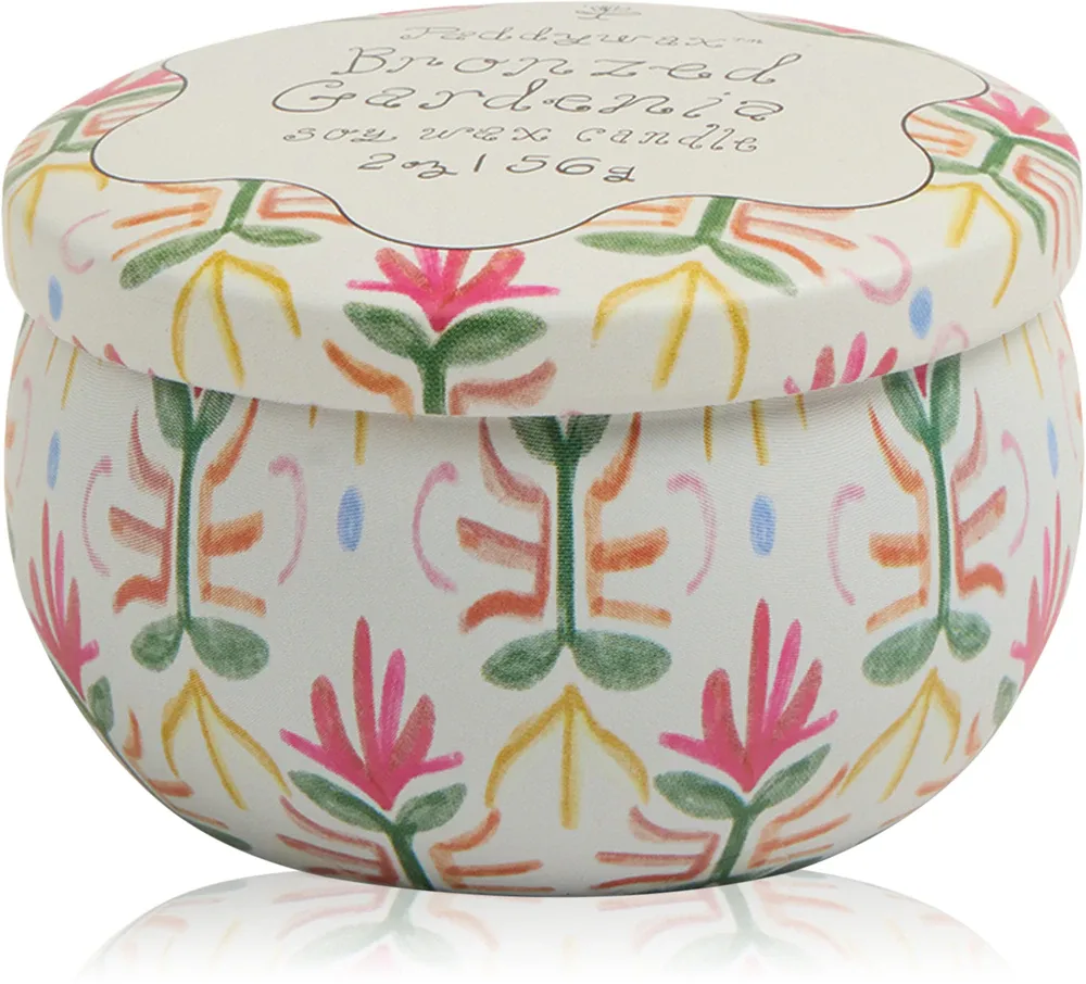 Ароматическая свеча Paddywax Tulip Bronzed Gardenia, весенний и летний аромат, с соевым воском, 56 г