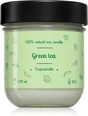 Свеча ароматическая Tropicandle Green Tea, свежий чистый аромат, 170 мл