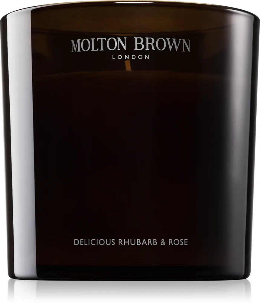 Ароматическая свеча Molton Brown Rhubarb Rose с цветочно-фруктовым ароматом, 600 г