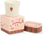 Свеча ароматическая Paddywax Bistro Tin Strawberry фруктово-гурманская, два фитиля, 127 г — фото 3
