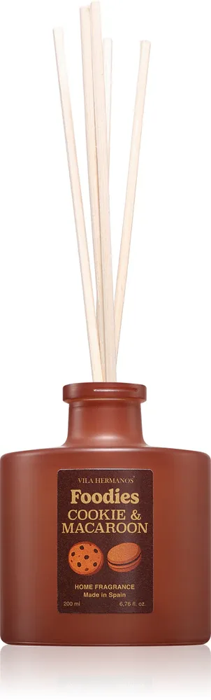 Диффузор ароматический Vila Hermanos Cookie Macaroon с палочками, для дома, 200 мл
