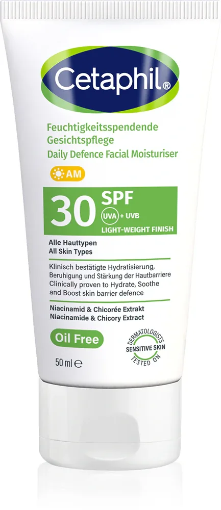 Крем для лица Cetaphil Daily Defence Face Moisturiser увлажняющий, с SPF, 50 мл