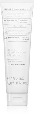 Крем для умывания Korres Greek Yoghurt Probiotic Foaming Cream Cleanser пенящийся, для чувствительной кожи, 150 мл