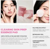 Очищающие пэды для лица House of Hur Clearing Skin Prep Essence Pad с кислотами AHA и BHA, отшелушивающие, 140 мл — фото 6