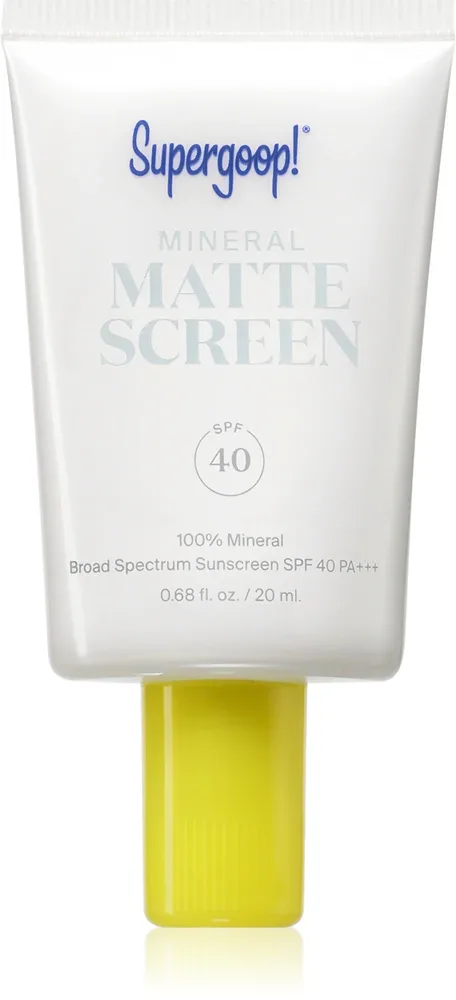 Крем солнцезащитный для лица Supergoop! Mattescreen, увлажняющий, маскирует несовершенства, 20 мл