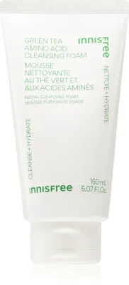 Пенка для умывания innisfree Green Tea Amino Acid Cleansing Foam очищающая, с зелёным чаем, 150 мл
