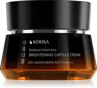 Крем для лица KORIKA Korean Heritage Jeju Mandarine Vitamin C Brightening Capsule Cream для сияния кожи, с витамином C, 50 мл