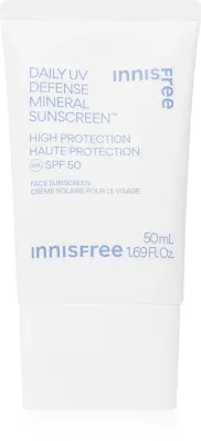 Крем солнцезащитный для лица innisfree Daily UV Defense Mineral Sunscreen с минеральными фильтрами, 50 мл