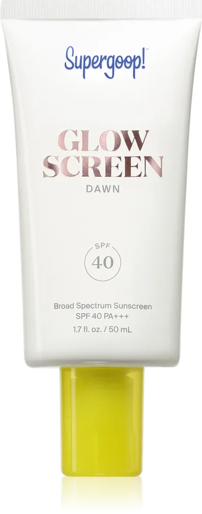 Крем солнцезащитный для лица Supergoop! Glowscreen, увлажняющий, маскирует несовершенства, 50 мл