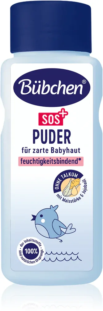 Bübchen SOS Powder - Присыпка детская Bubchen SOS Powder с маслом жожоба, успокаивающая, 80 г, 80 г