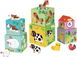 Деревянные блоки 2Kids Toys Animal Blocks с животными, развивающие, 12 шт 12m+ — фото 1