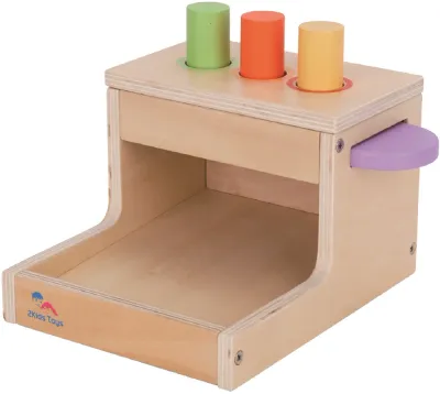 Деревянная развивающая игрушка 2Kids Toys Falling Pegs для моторики, разноцветная, 1 шт 12m+
