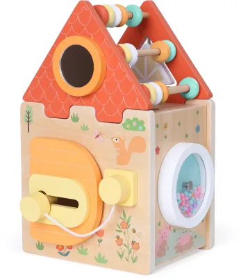 Куб развивающий 2Kids Toys Farm Activity Cube 2 in 1 деревянный, для моторики, 1 шт 18m+