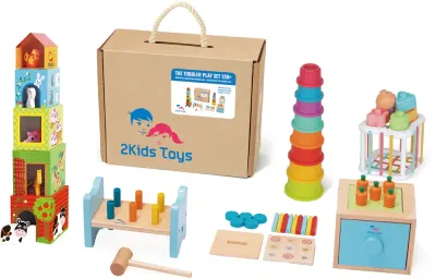 Набор игрушек 2Kids Toys Gift Set Toys деревянных, подарочный, 52 шт 12m+
