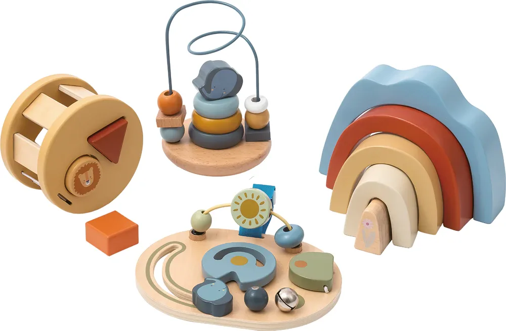 Игровой набор 2Kids Toys Kids Play Set 4 in 1 деревянный, развивающий, подарочный, 4 в 1