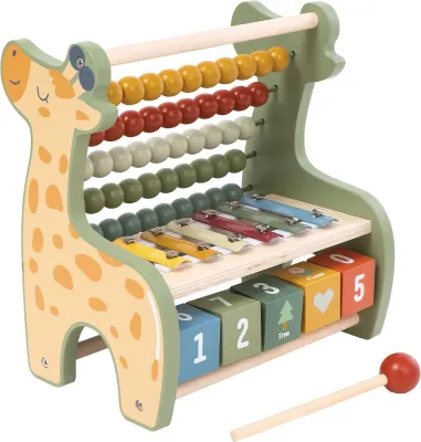 Счёты детские 2Kids Toys Multifunctional Abacus Giraffe деревянные, развивающие, 2 шт 2y+