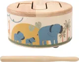Деревянный барабан 2Kids Toys Wooden Drum Safari детский, с милым мотивом, 1 шт 18m+ — фото 5