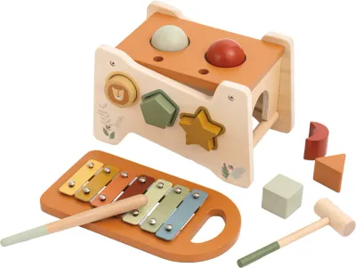 Ксилофон детский 2Kids Toys Xylophone Hammering Toy деревянный, сенсорный, 1 шт 12m+