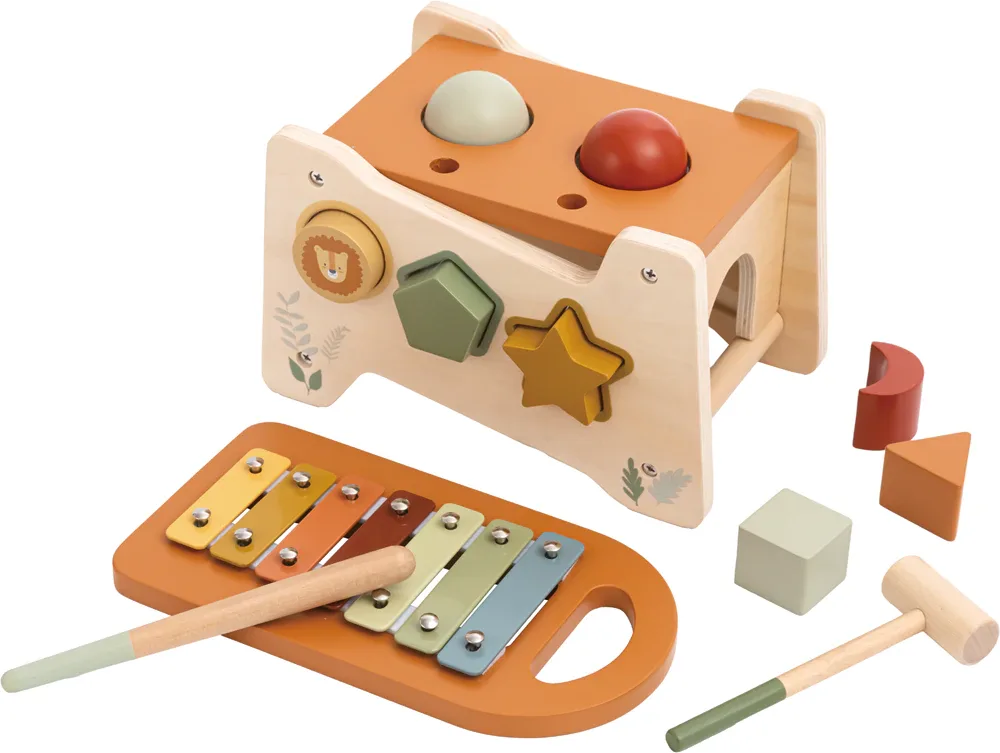 Ксилофон детский 2Kids Toys Xylophone Hammering Toy деревянный, сенсорный, 1 шт 12m+