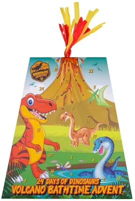 Адвент-календарь детский Accentra DINOPARK ADVENTURE с косметикой для ванны, 24 шт