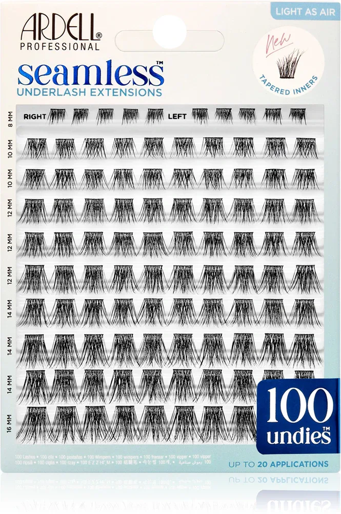Накладные ресницы Ardell Seamless Underlash Extensions лёгкие, на тонкой прозрачной основе, 100 шт