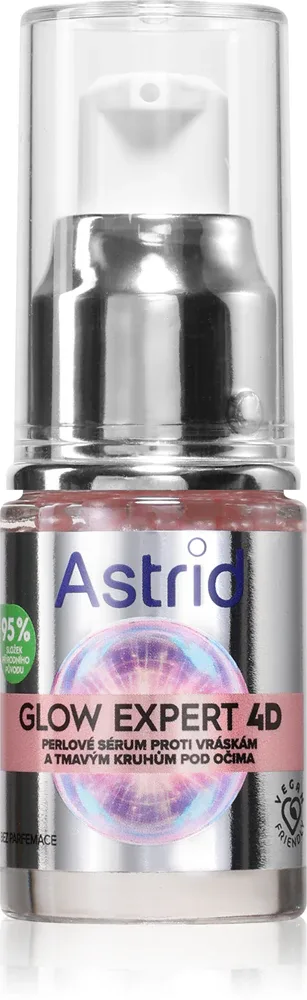 Сыворотка для кожи вокруг глаз Astrid Glow Expert с ниацинамидом, разглаживающая, 15 мл