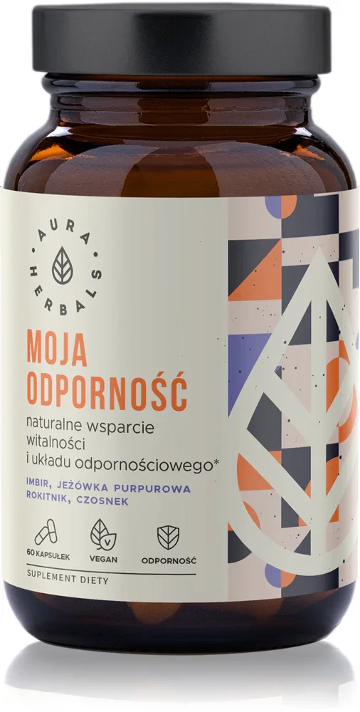Добавка к пище Aura Herbals Moja Odpornosc vegan капсулы для поддержки иммунитета, 60 капсул