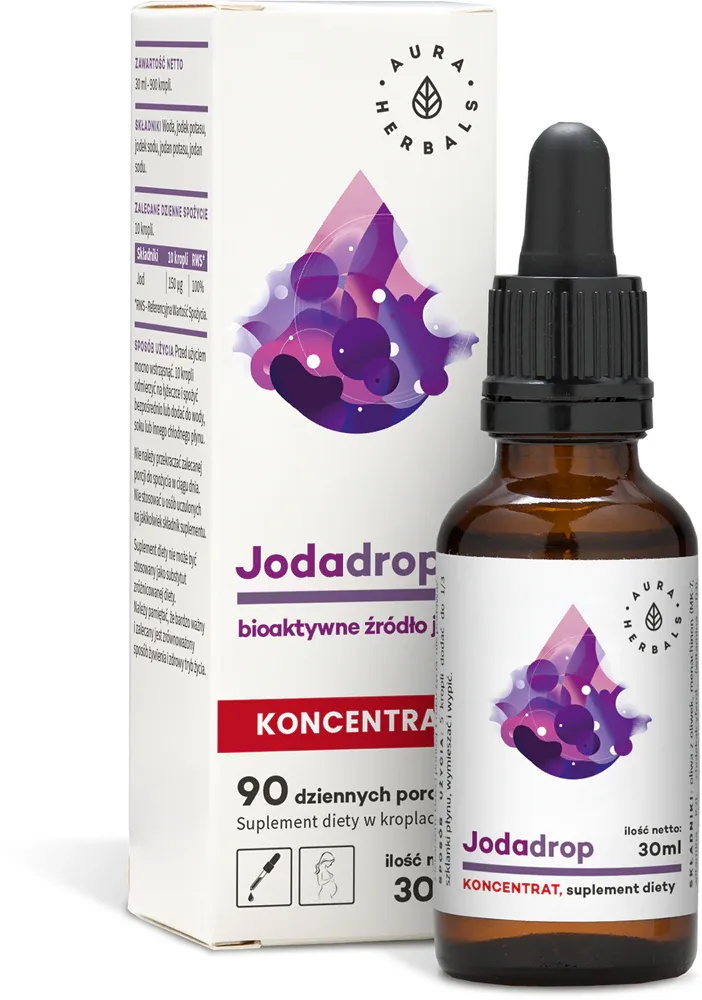 Добавка к пище Aura Herbals Jodadrop концентрат с йодом, капли под язык, 30 мл