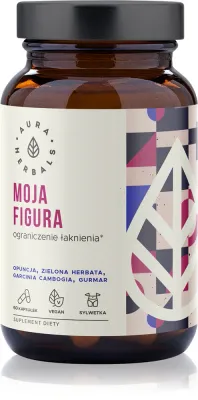 Добавка к пище Aura Herbals Moja Figura травяные капсулы для обмена веществ, 60 капсул