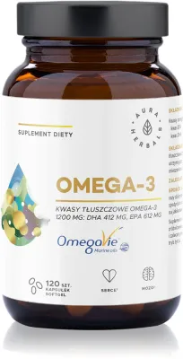 Добавка к пище Aura Herbals Omega 3 1200 mg с кислотами EPA и DHA, 120 капсул