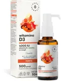 Добавка к пище Aura Herbals Witamina D3 4 000 IU, MCT капли на кокосовом масле, 50 мл — фото 1