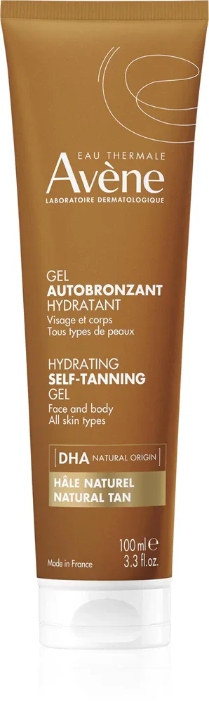 Avène Sun Hydrating Self-Tanning Gel - Гель автозагар Avene Sun Hydrating Self-Tanning Gel для лица и тела, увлажняющий, 100 мл do każdego rodzaju skóry, 100 мл