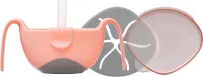 Миска детская b.box 3 in 1 Bowl Straw с трубочкой, силиконовая, 250 мл