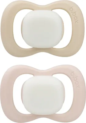 Пустышка b.box Glow 6m+ силиконовая, ортодонтической формы, 2 шт