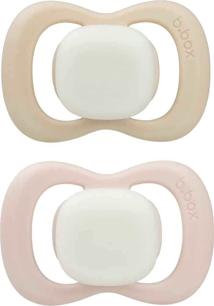 Пустышка b.box Glow 6m+ силиконовая, ортодонтической формы, 2 шт