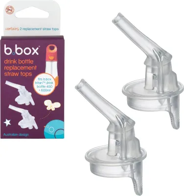 Соска для детской бутылочки b.box Replacement Straw Tops сменная, 2 шт