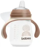 Кружка детская Baboo Cup with Silicone Spout с силиконовым носиком, с ручками, 260 мл Au Naturale 6m+ — фото 1