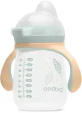Кружка детская Baboo Cup with Silicone Spout с силиконовым носиком, лёгкая, 260 мл Peachy Keen 6m+ — фото 2