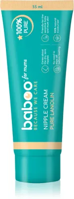 Крем для сосков Baboo Nipple Cream Pure Lanolin с чистым ланолином, для чувствительных сосков, 35 мл